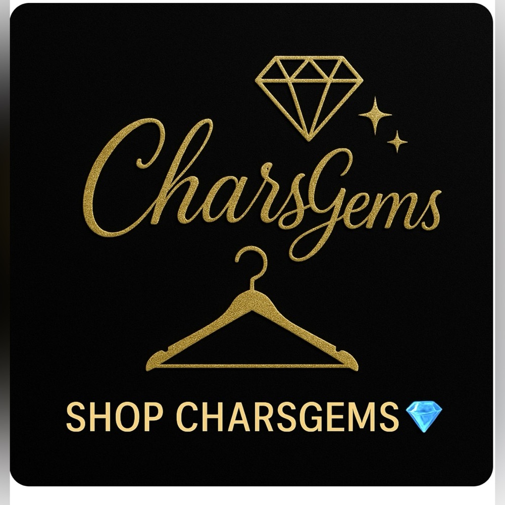 Gold CharsGems Logo Sign